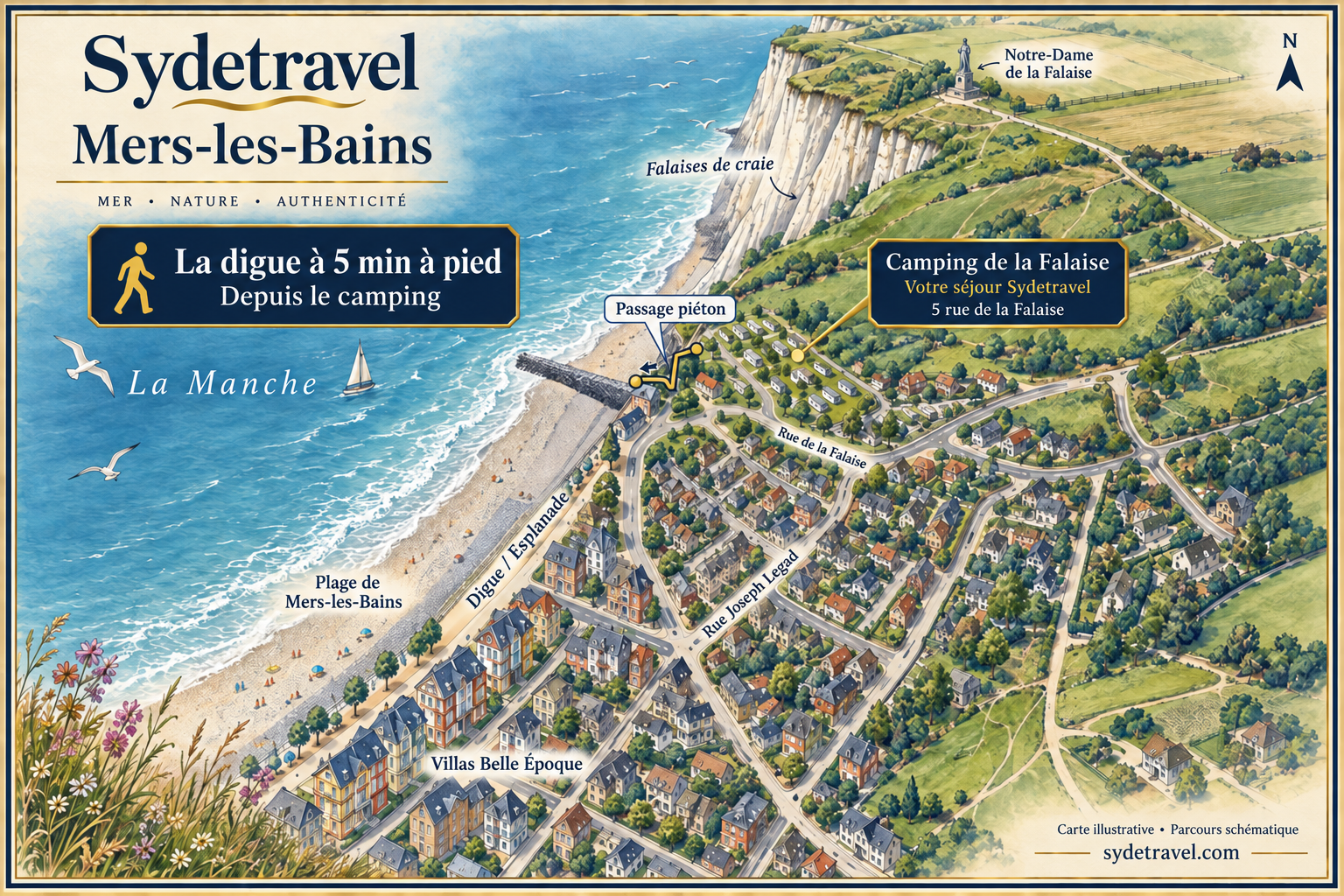 Sydetravel Mers-les-Bains - à 5 minutes à pied de la digue et de la plage
