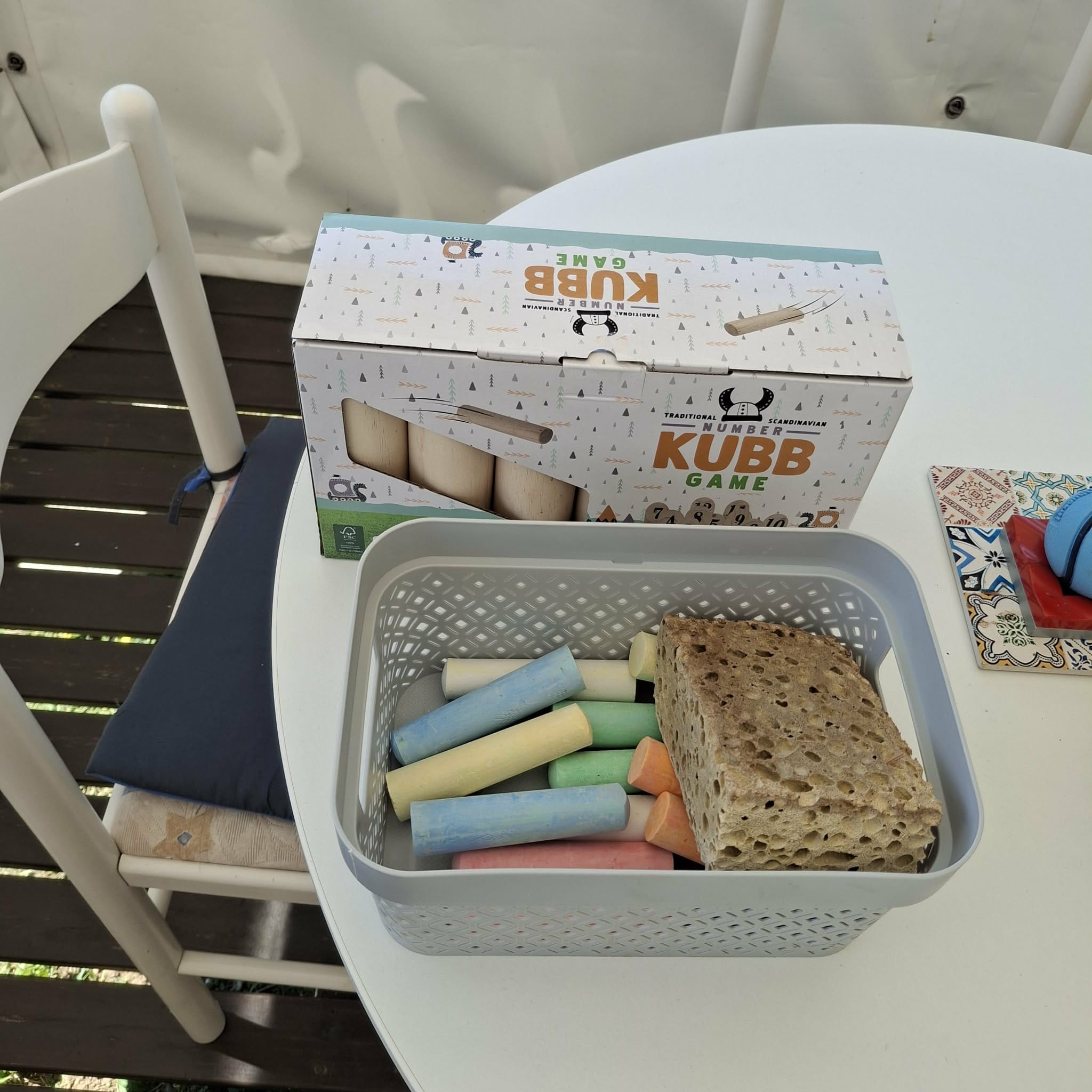 Jeux et activités disponibles sur la terrasse
